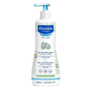 Mustela Gel de Banho Bebê Suave Corpo e Cabelo 500mL